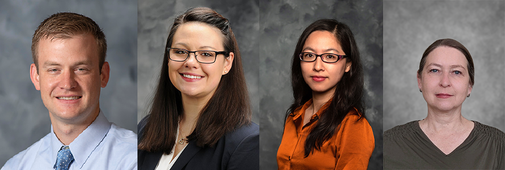 Dr. Issac Jumper, Dr. Kelsey Harvey, Dr. Peixian Fan, and Dr. Geraldine Magnin