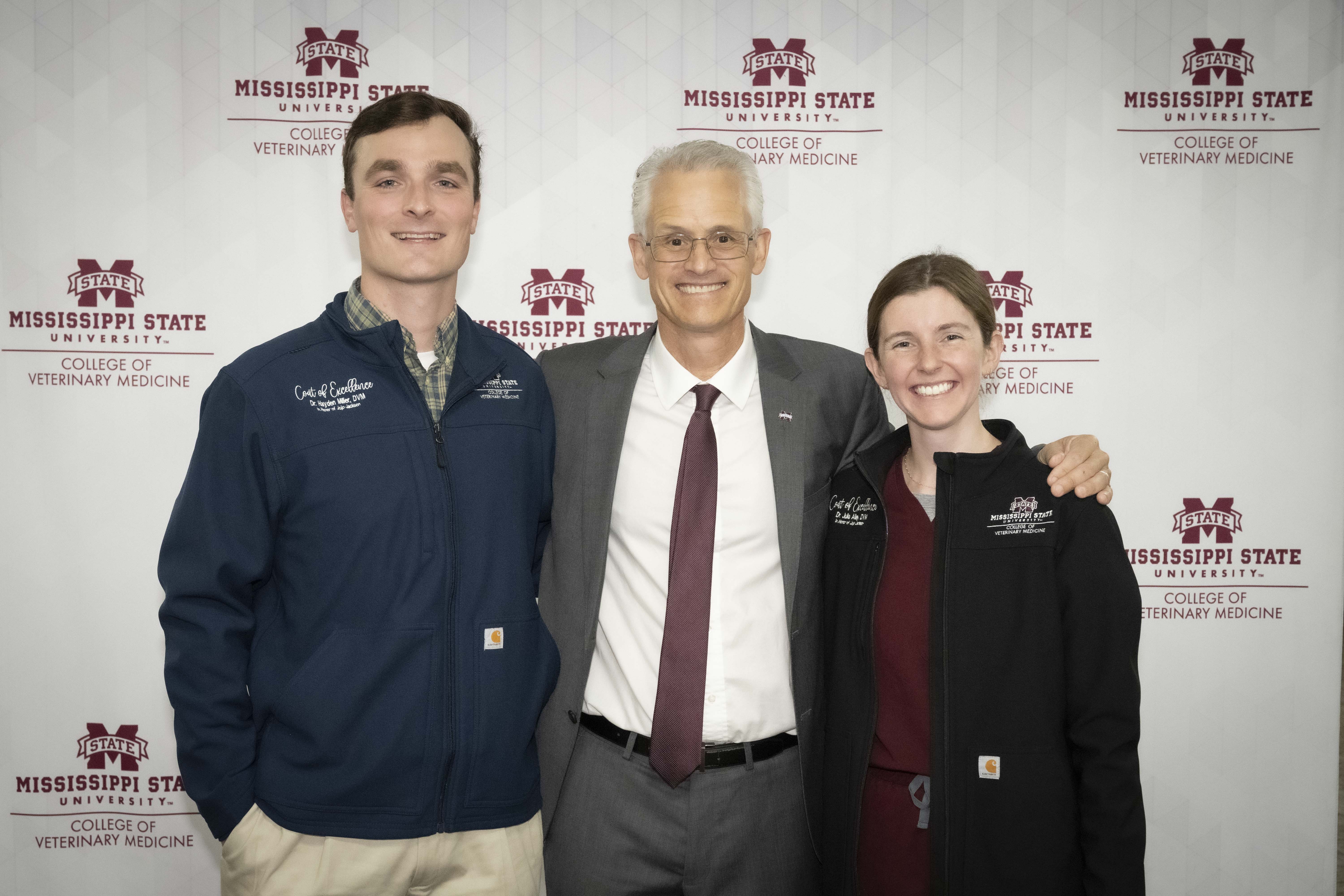 Dr. Hayden Miller, Nick Frank, and Dr. Julia Alley