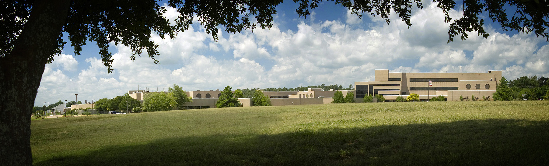 A panoramic photo of the Wise Center 